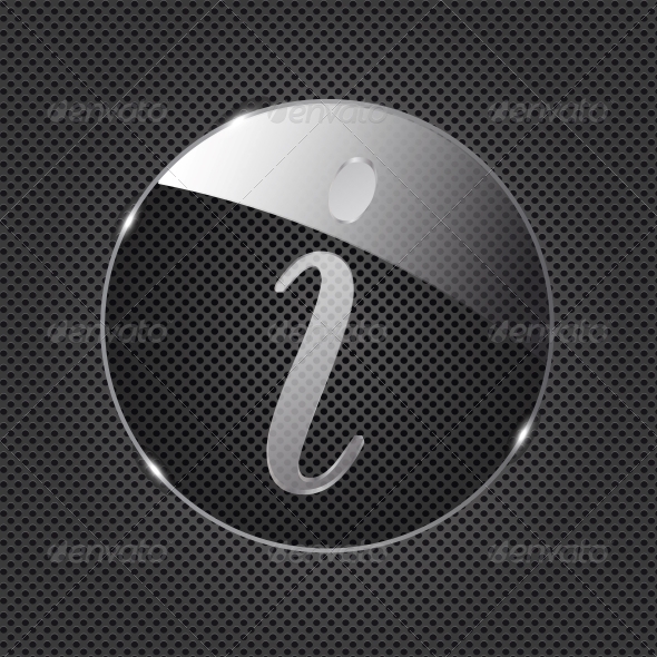 Glass Information Button - Web Technology