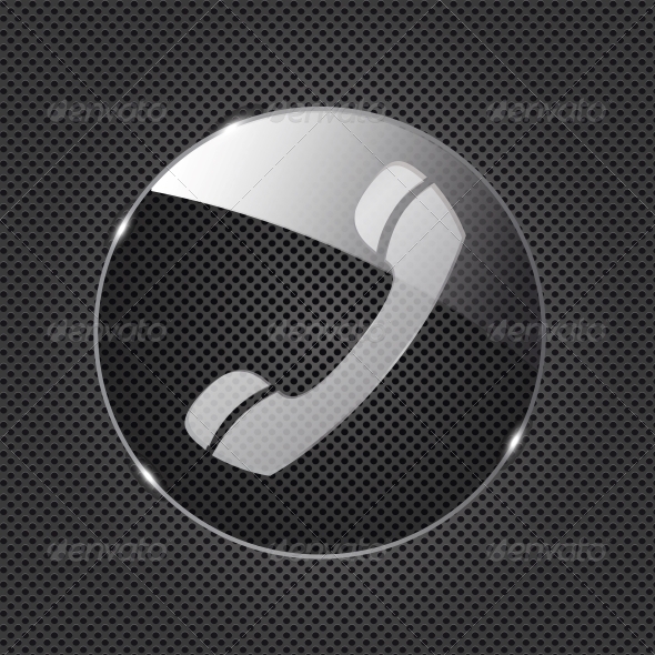 Glass Phone Button - Retail Commercial / Shopping