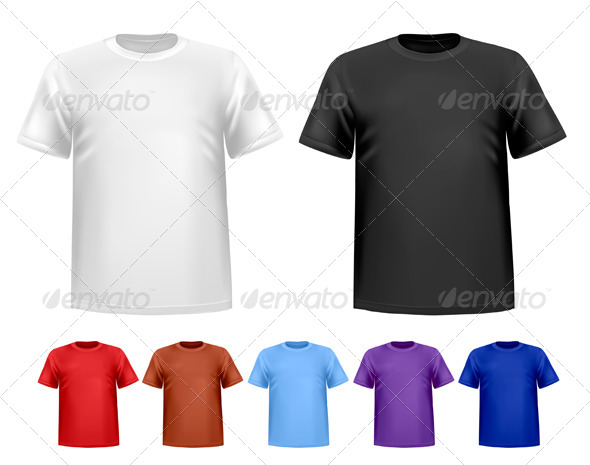 Men's T-Shirt Design Template - Commercial / Shopping Conceptual