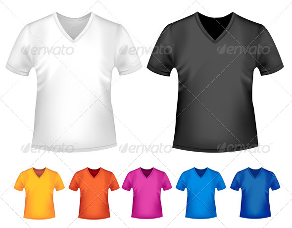 Men's T-Shirt Design Template - Commercial / Shopping Conceptual