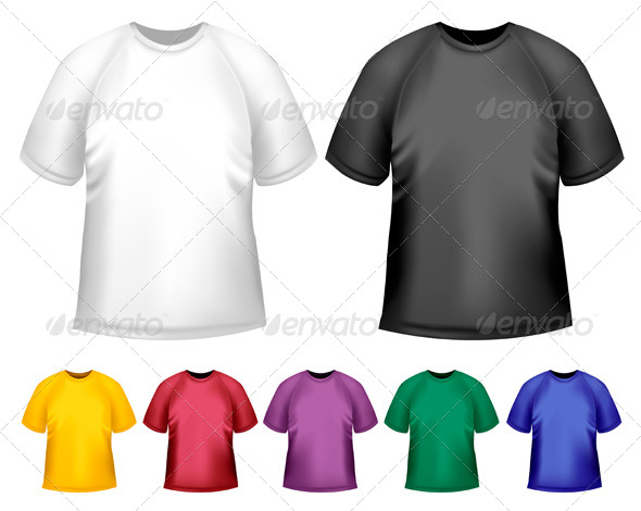 Men's T-Shirt Design Template - Commercial / Shopping Conceptual