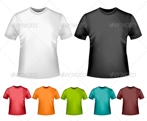 Men's T-Shirt Design Template - Commercial / Shopping Conceptual