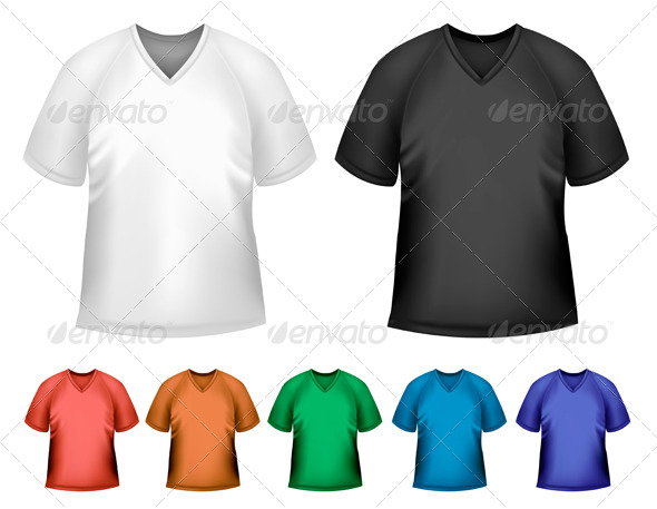 Men's T-Shirt Design Template - Commercial / Shopping Conceptual