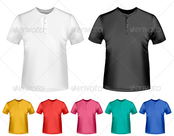 Men's T-Shirt Design Template - Commercial / Shopping Conceptual
