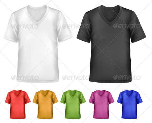 Men's T-Shirt Design Template - Commercial / Shopping Conceptual