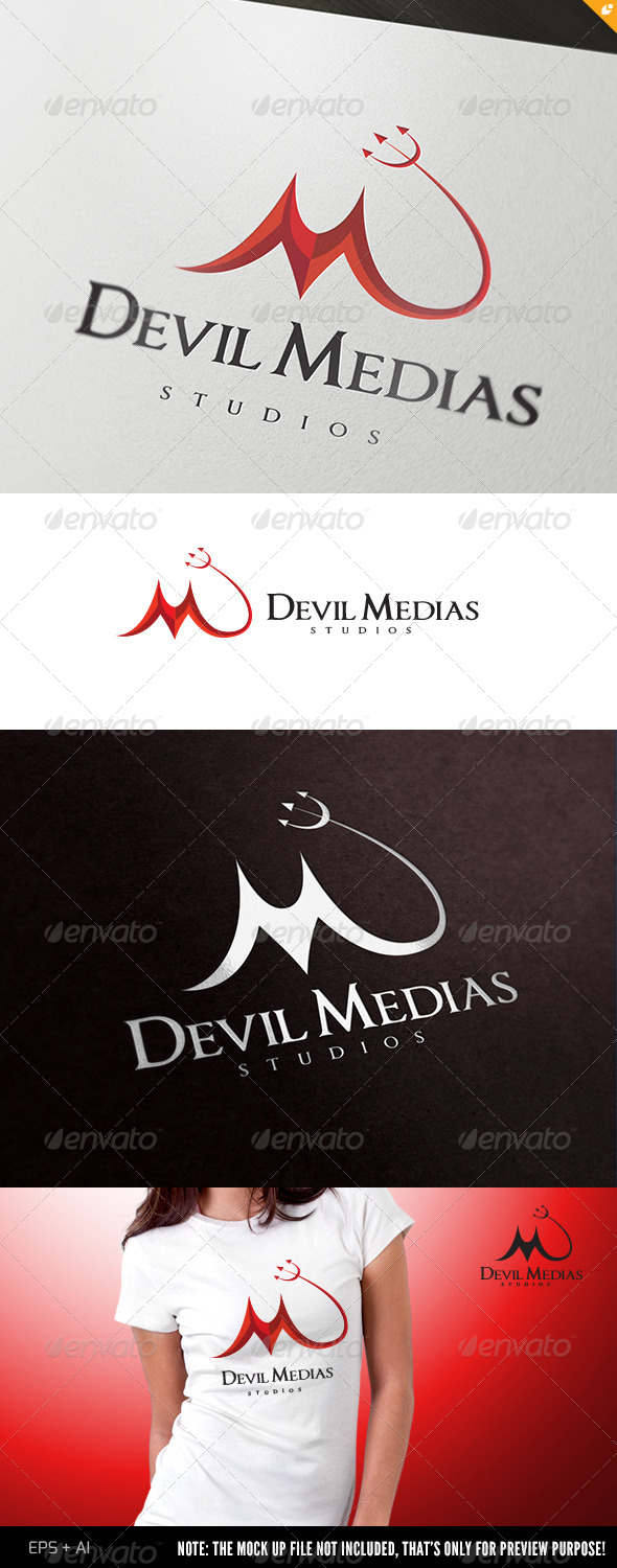 Devil Medias Logo - Humans Logo Templates