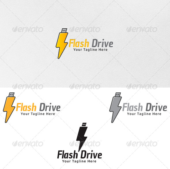 Flash Drive - Logo Template - Symbols Logo Templates