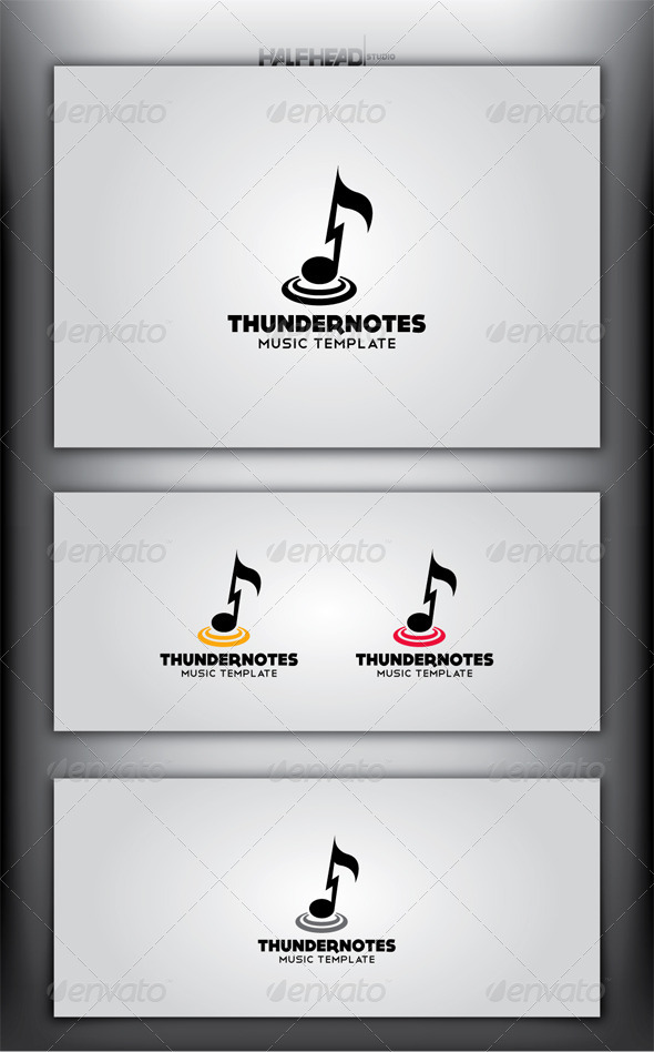 THUNDER NOTES Logo Template - Symbols Logo Templates