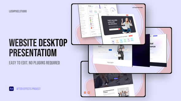 Professional Website Presentation Product Promo template preview