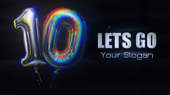 Countdown Balloon Elements template preview