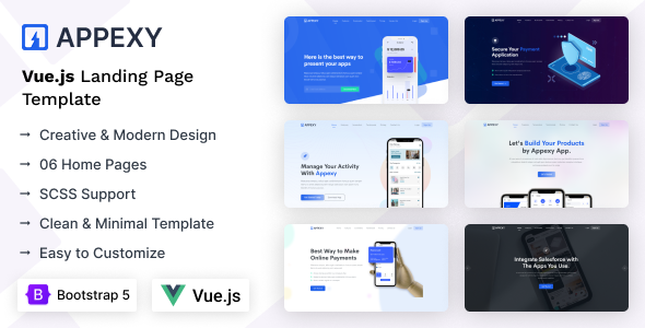 Appexy - Vue Landing Page Template