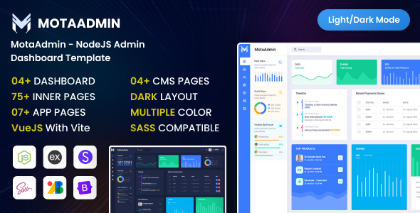 MotaAdmin - Node Js Admin Dashboard Template by dexignlabs | ThemeForest