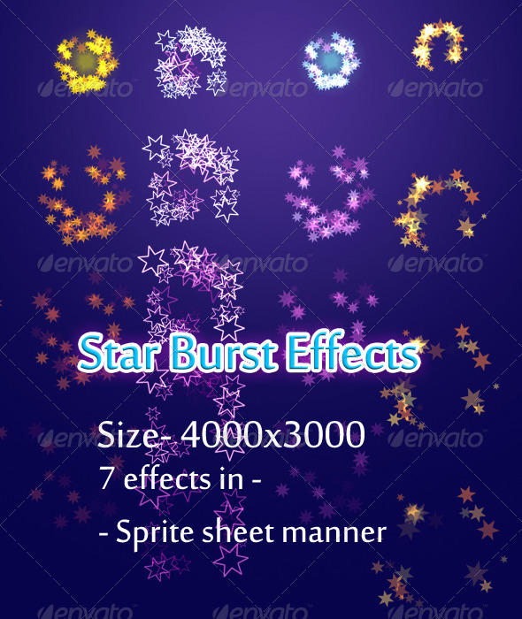 Starburst Effects - Sprites Game Assets