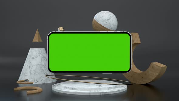 Clear Greenscreen Smartphone for e Business Blog 3d Gaming App Chromakey Device alt