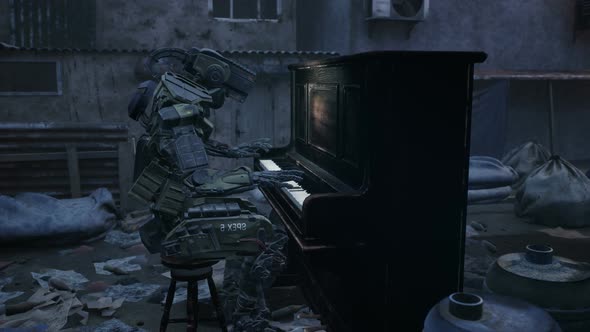 A Cybernetic Robot Plays The Piano