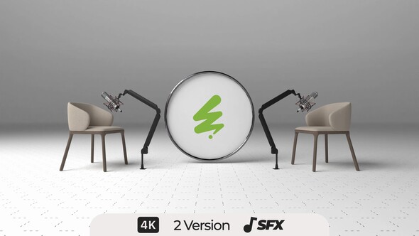 The Podcast Intro Logo Stings template preview