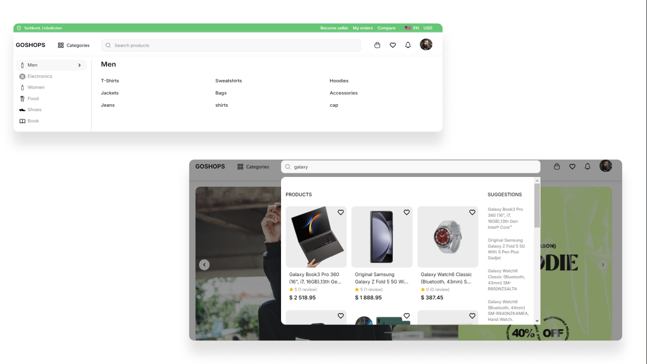 GoShops - Multivendor clothing and electronics e-commerce marketplace ...