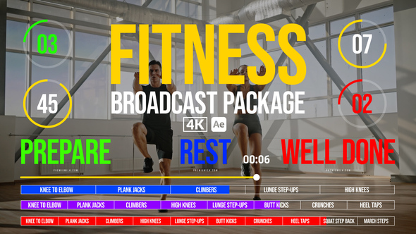 Fitness Broadcast Package broadcast-packages template preview