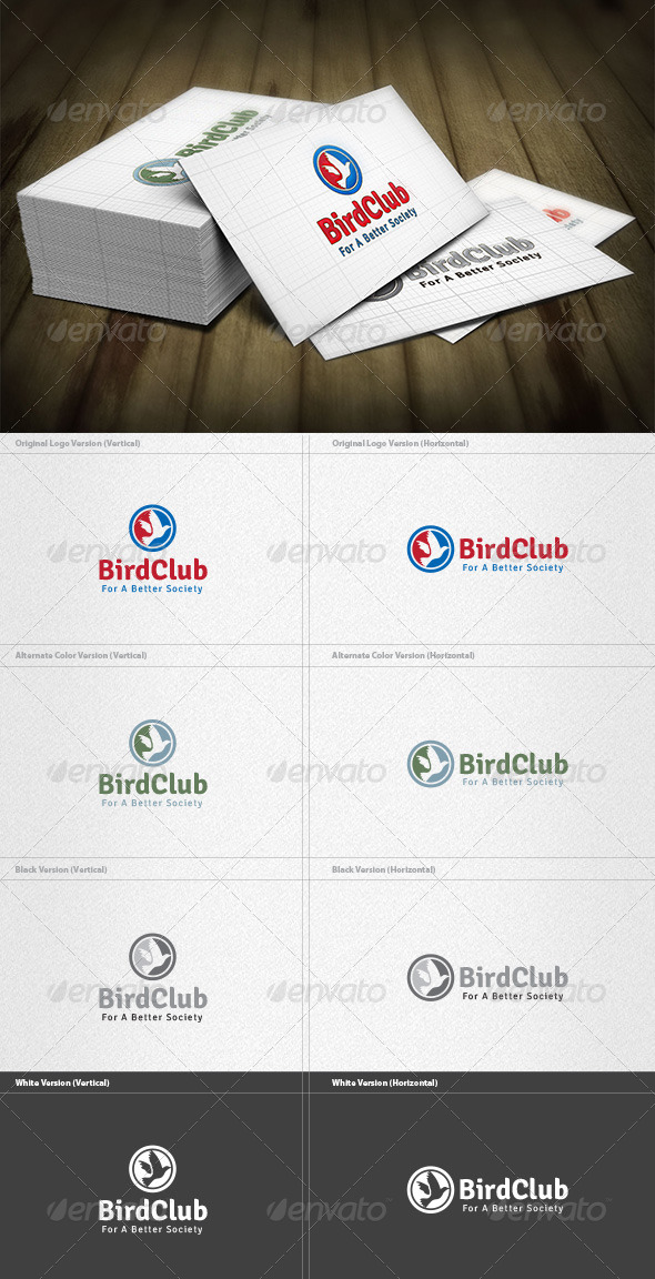 Bird Club Logo - Animals Logo Templates