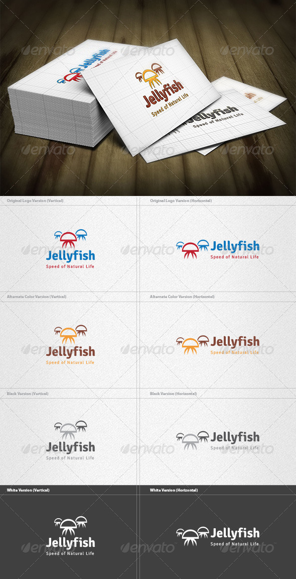 Jellyfish Logo - Animals Logo Templates