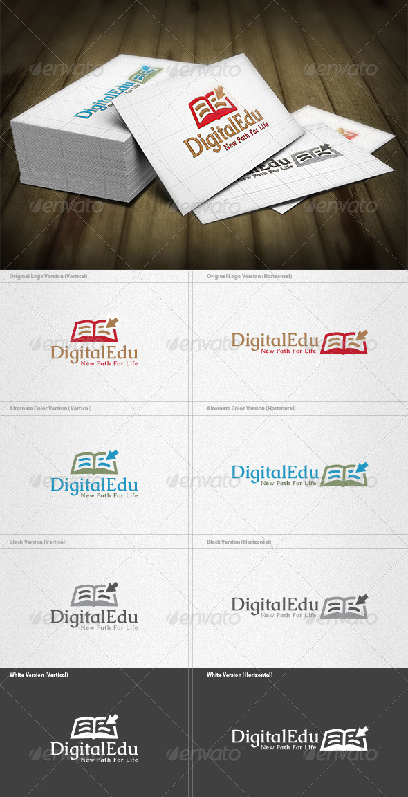 Digital Education Logo - Objects Logo Templates