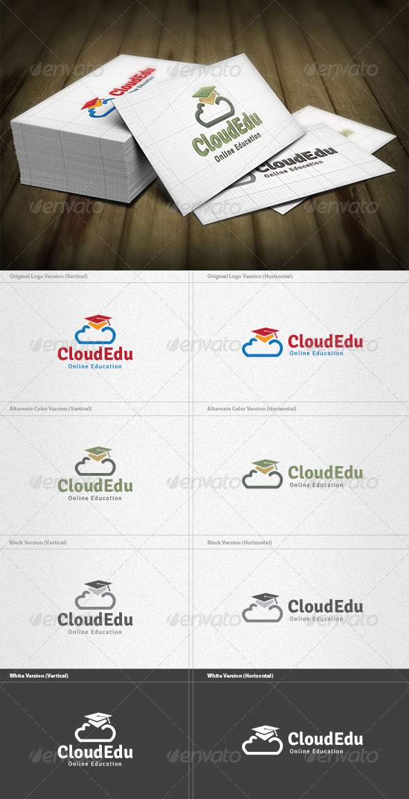 Cloud Education Logo - Symbols Logo Templates