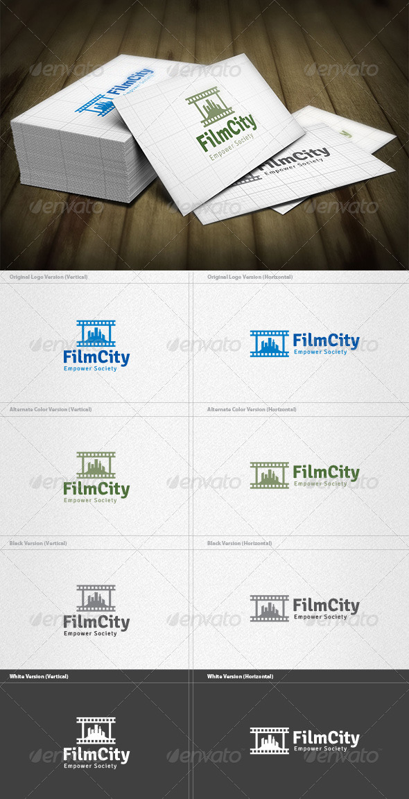 Film City Logo - Buildings Logo Templates