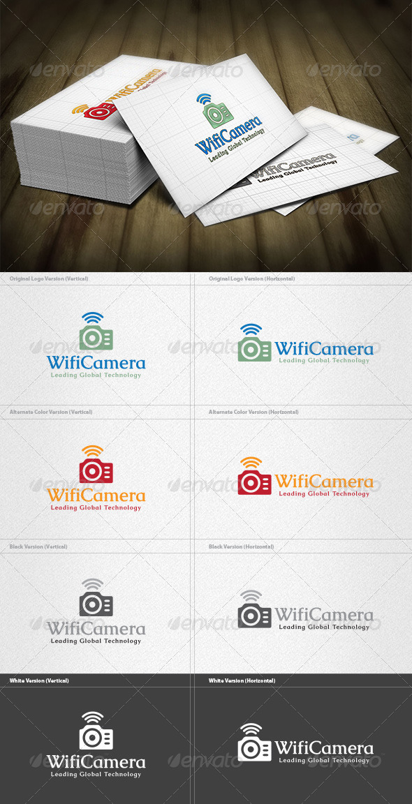 Wifi Camera Logo - Objects Logo Templates