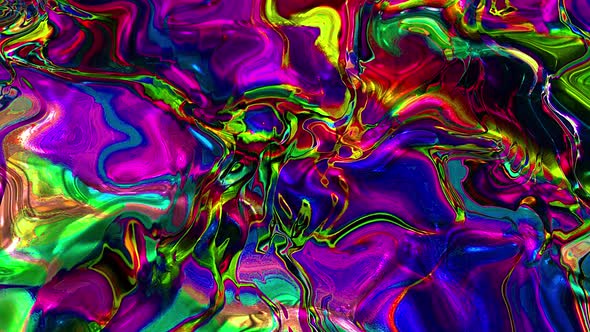 Abstract glitter liquid wavy background animation