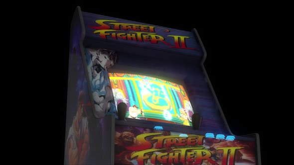 Street Fighter Game On An Old Atari Game Console Hd