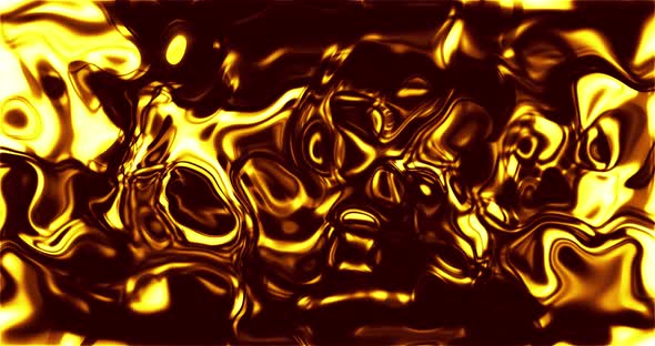Abstract liquid gold waving. molten gold waving 4k resolution video _01 alt