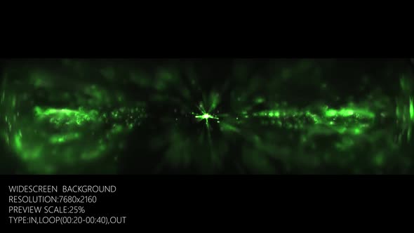 Green Digital Dust Cloud Background, Motion Graphics | VideoHive