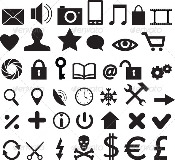 Set of Web, Business and Mobile Icons - Miscellaneous Vectors