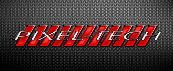 Photoshop chrome letters