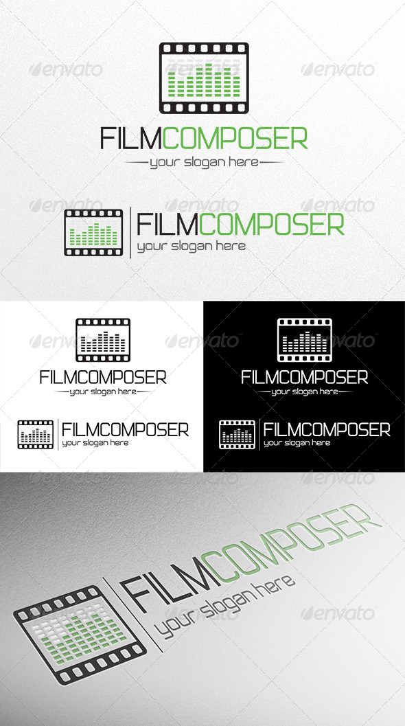 Film Composer - Objects Logo Templates