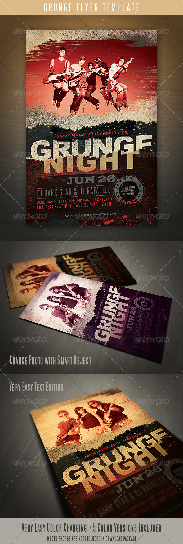 Grunge Flyer Template - Events Flyers