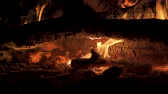 Bonfire at Night, Slide Movement.  alt