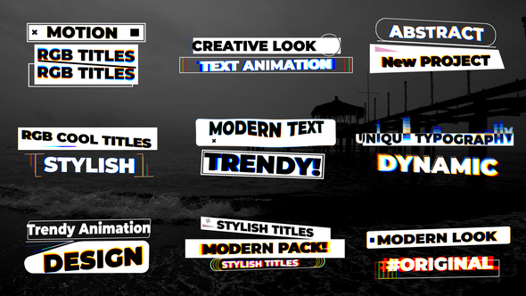 RGB Abstract Titles Titles template preview
