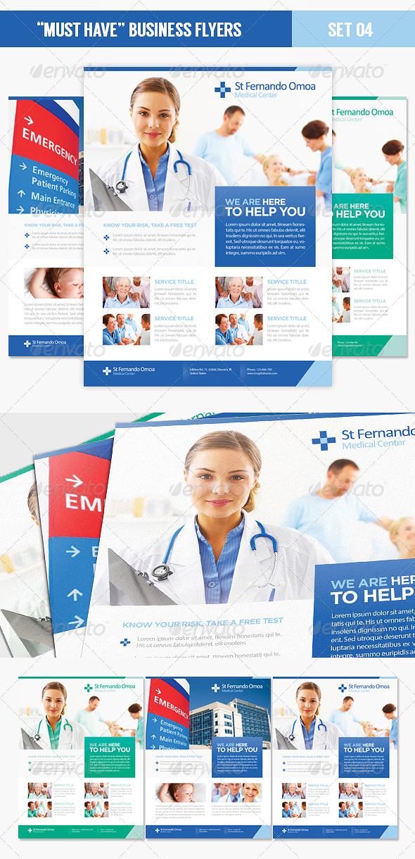 "Must Have" Business Flyers - Set 04 Health Care - Corporate Flyers