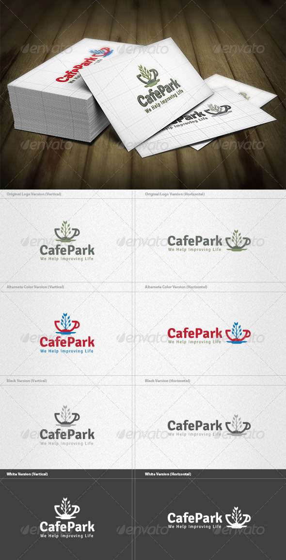 Cafe Park Logo - Food Logo Templates