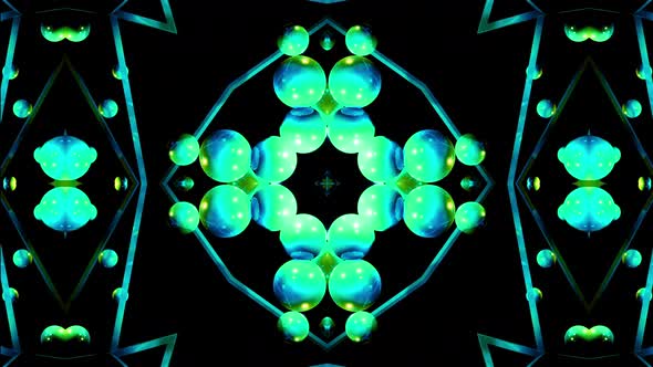 Futuristic kaleidoscope patterns VJ Loop Psychedelic motion Abstract Background alt