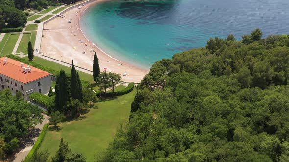 Old Ancient House on the island with orange roofs alt