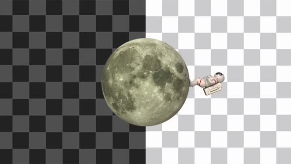 Astronaut Moonwalk Looped alt
