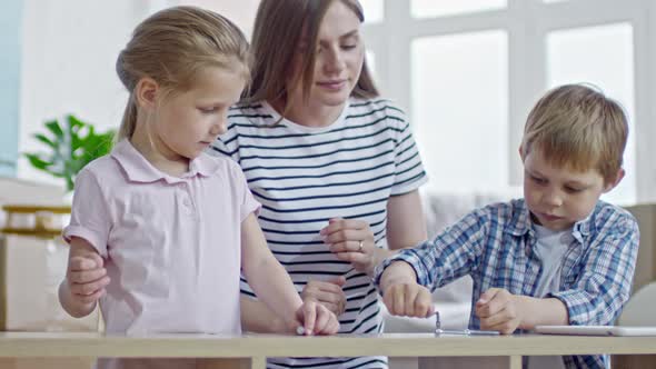Children Assembling Furniture alt