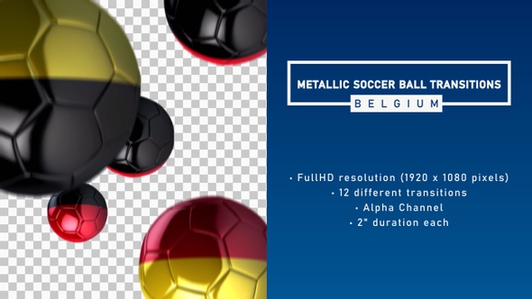 Metallic Soccer Ball Transitions - Belgium