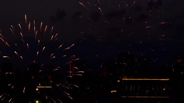 Colorful of Fireworks at City Day Festival alt