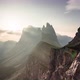 Time Lapse Cloudscape Over Seceda Mountain in Dolomites Italy - VideoHive Item for Sale