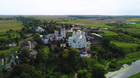 Aerial Shot Village Zymne