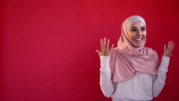 Victory Wow Success Joy Amazed Satisfied Woman alt