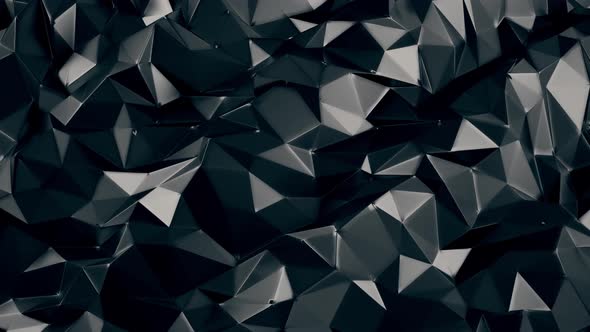 3d Low Poly Crystal Texture Black Background